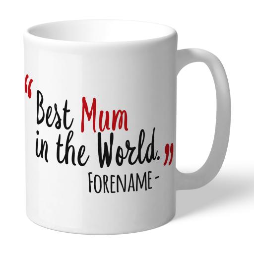 Personalised AFC Bournemouth Best Mum In The World Mug.