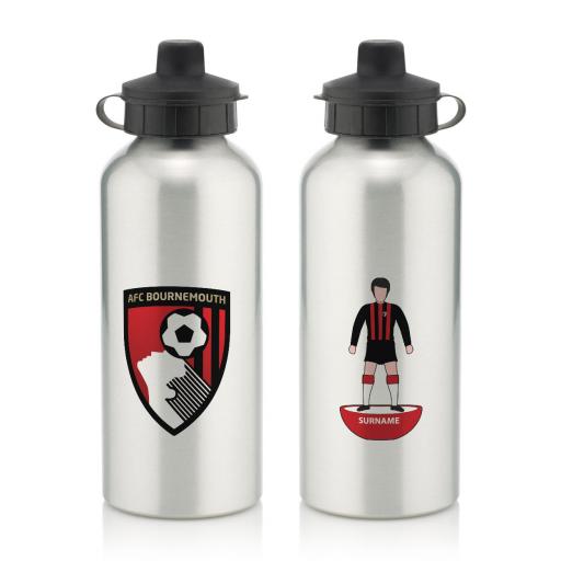 Personalised AFC Bournemouth Player Figure Water Bottle.