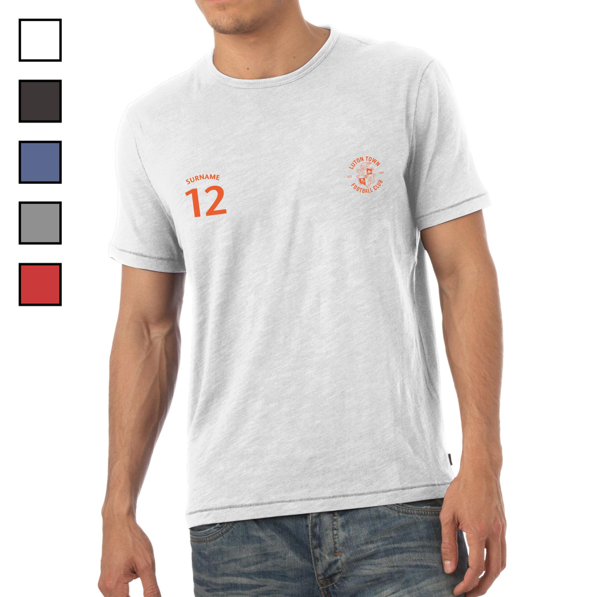 Personalised Luton Town FC Mens Sports TShirt.