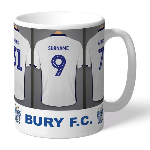 Personalised Bury FC Dressing Room Mug.
