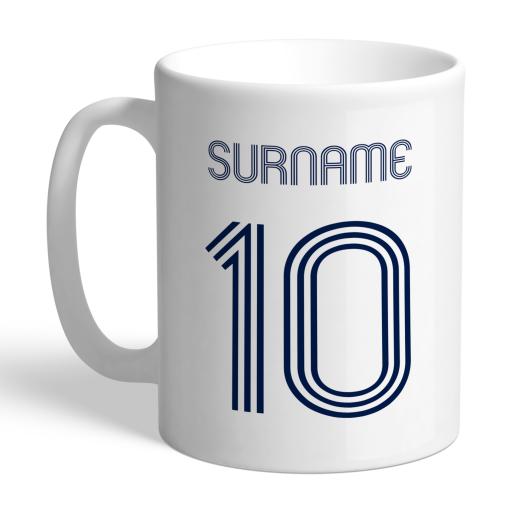 Personalised Tottenham Hotspur Retro Shirt Mug.