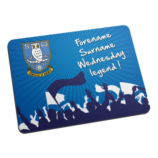 Personalised Sheffield Wednesday FC Legend Mouse Mat.