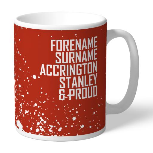 Personalised Accrington Stanley Proud Mug.