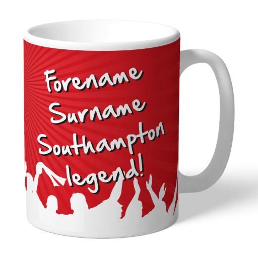 Personalised Southampton FC Legend Mug.