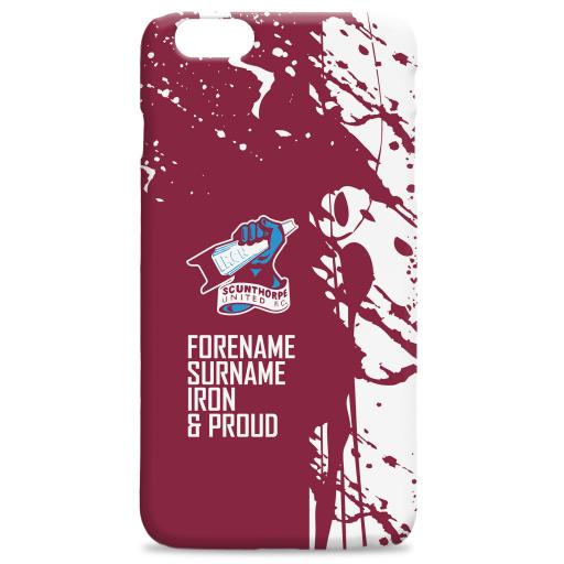 Personalised Scunthorpe United FC Proud Hard Back Phone Case.