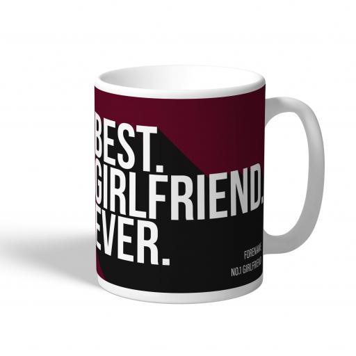 Personalised West Ham United FC Best Girlfriend Ever Mug.