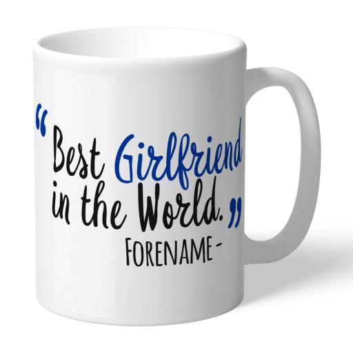 Personalised Brighton and Hove Albion Best Girlfriend In The World Mug.