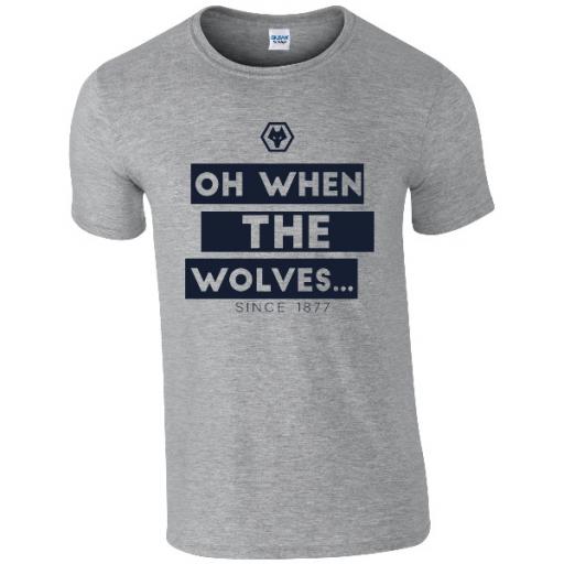 Personalised Wolves Chant T-Shirt.
