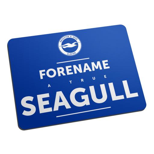 Personalised Brighton & Hove Albion FC True Mouse Mat.