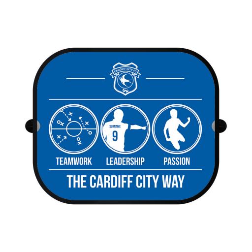 Personalised Cardiff City FC Way Car Sunshade.