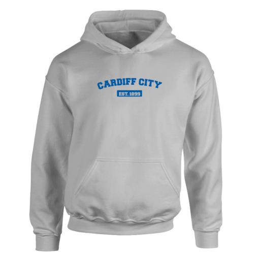 Personalised Cardiff City FC Varsity Established Hoodie.