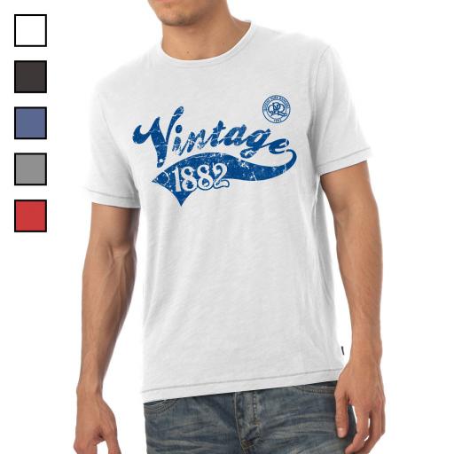 Personalised Queens Park Rangers FC Mens Vintage T-Shirt.
