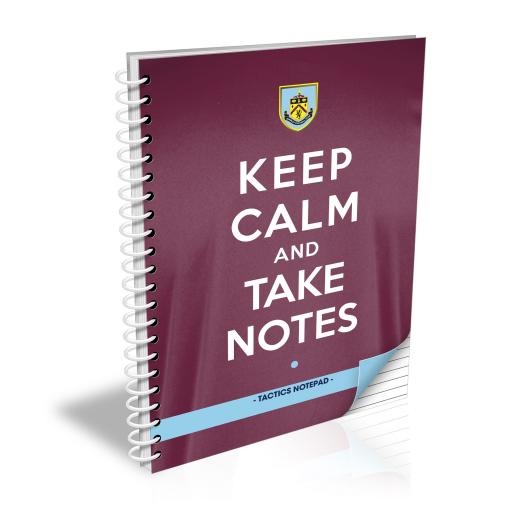 Personalised Burnley FC Keep Calm Notebook.