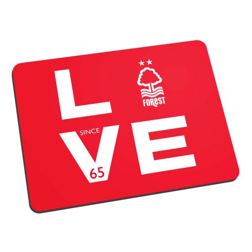 Personalised Nottingham Forest Love Mouse Mat.