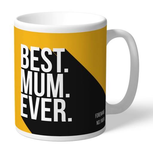 Personalised Wolverhampton Wanderers Best Mum Ever Mug.