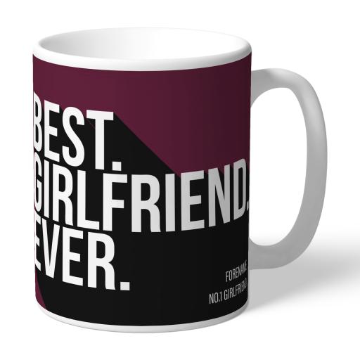 Personalised Burnley FC Best Girlfriend Ever Mug.