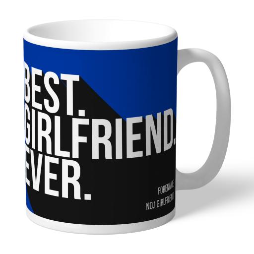 Personalised Brighton & Hove Albion FC Best Girlfriend Ever Mug.