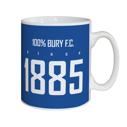 Personalised Bury FC 100 Percent Mug.