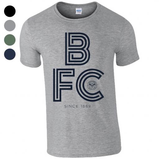 Personalised Brentford FC Stripe T-Shirt.
