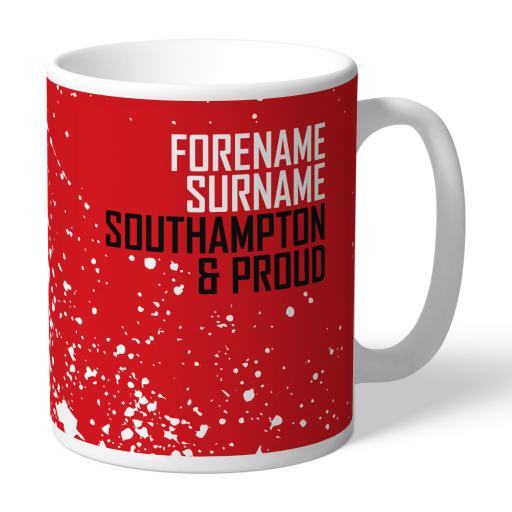 Personalised Southampton FC Proud Mug.