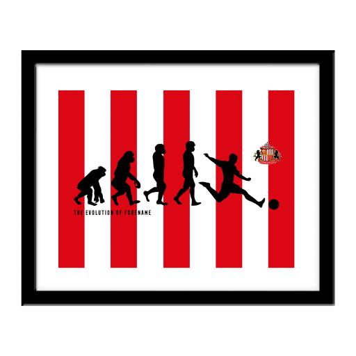 Personalised Sunderland AFC Evolution Print.