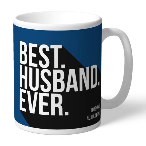 Personalised Cardiff City Best Husband Ever Mug.