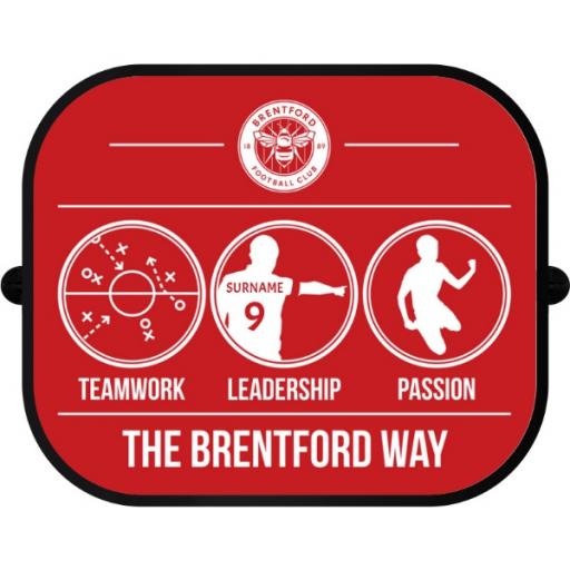 Personalised Brentford FC Way Car Sunshade.