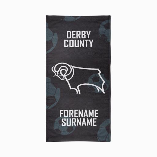 Derby County Crest Design Towel - 70cm x 140cm
