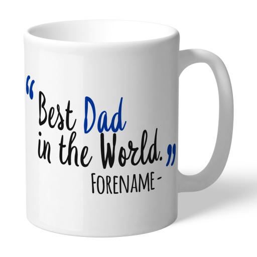 Personalised Brighton & Hove Albion FC Best Dad In The World Mug.