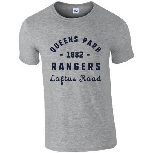 Personalised Queens Park Rangers FC Stadium Vintage T-Shirt.
