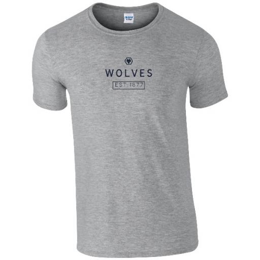 Personalised Wolves Minimal T-Shirt.