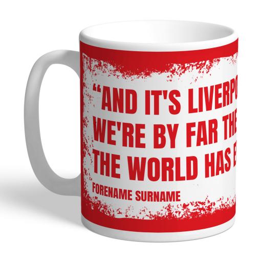 Personalised Liverpool FC Fan Chant Mug.