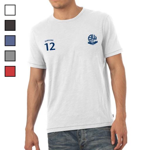 Personalised Bolton Wanderers FC Mens Sports T-Shirt.