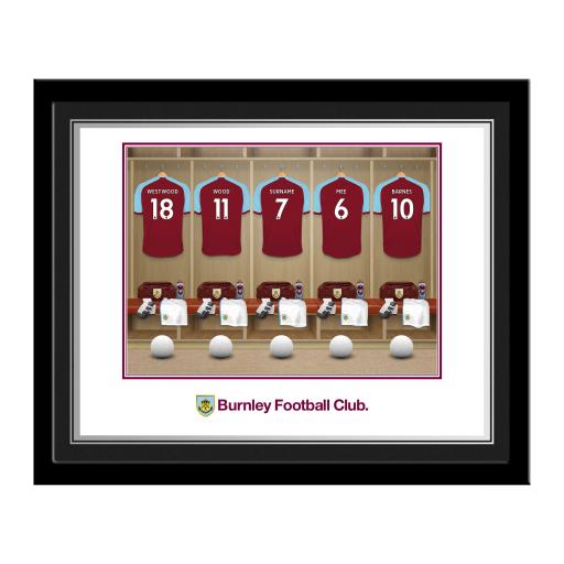 Personalised Burnley FC Dressing Room Photo Frame.