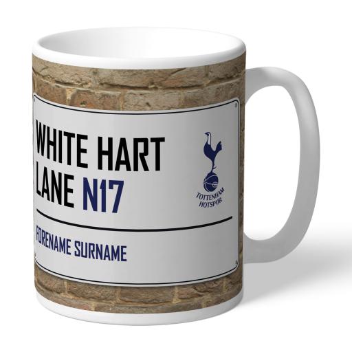 Personalised Tottenham Hotspur Street Sign Mug.