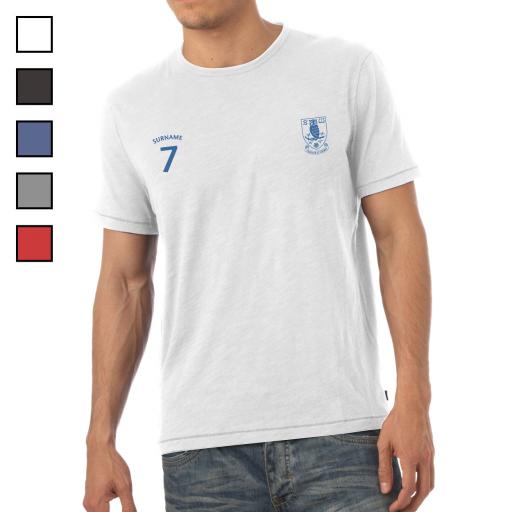 Personalised Sheffield Wednesday FC Mens Sports T-Shirt.