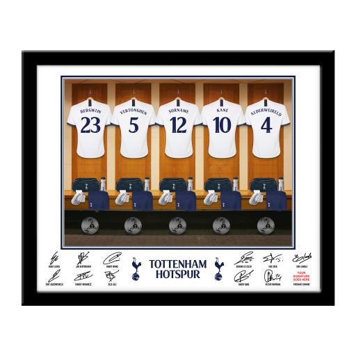 Personalised Tottenham Hotspur Dressing Room Framed Print.