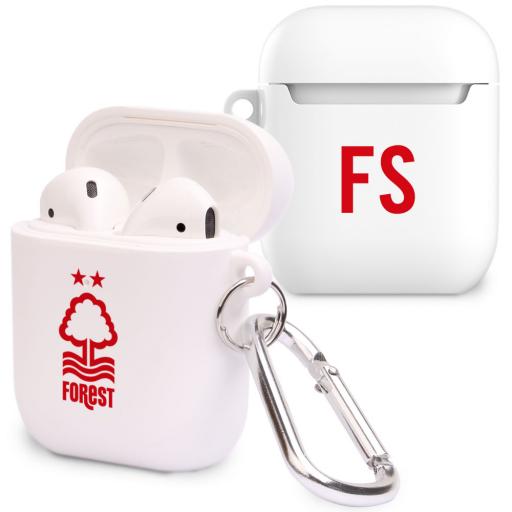 Personalised Nottingham Forest FC Initials Airpod Case.