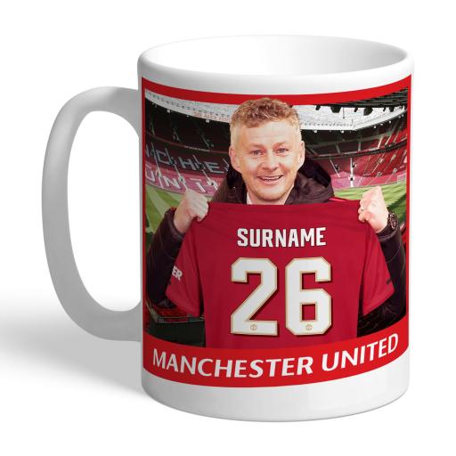 Personalised Manchester United FC Manager Mug.