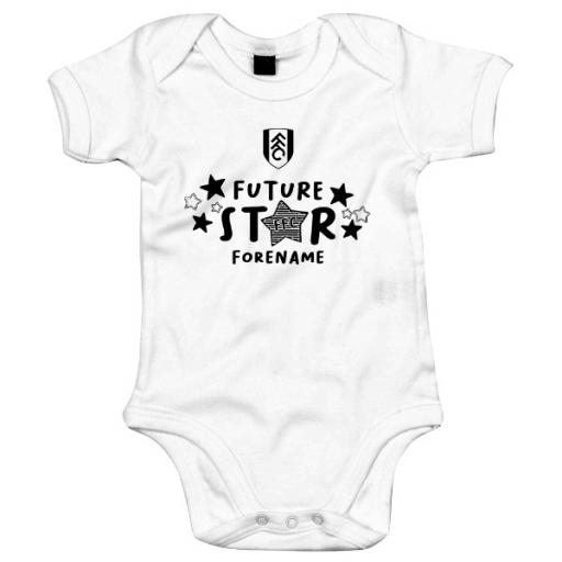 Personalised Fulham FC Future Star Baby Bodysuit.