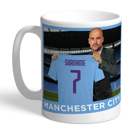 Personalised Manchester City FC Manager Mug.