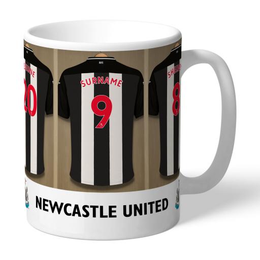 Personalised Newcastle United FC Dressing Room Mug.