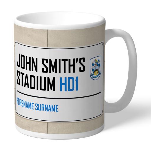 Personalised Huddersfield Town Street Sign Mug.