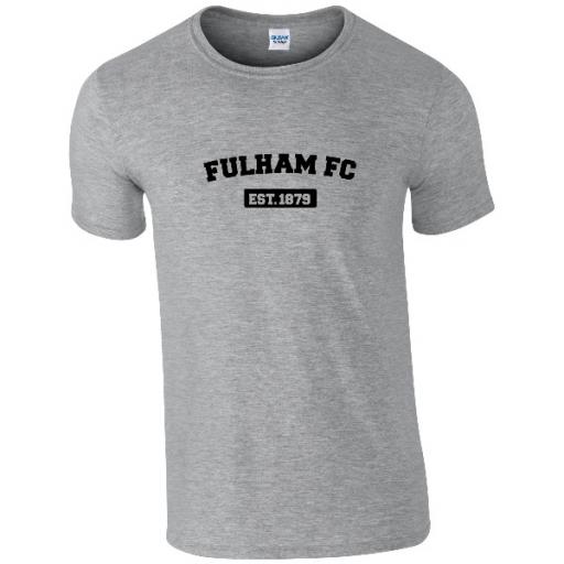 Personalised Fulham FC Varsity Established T-Shirt.