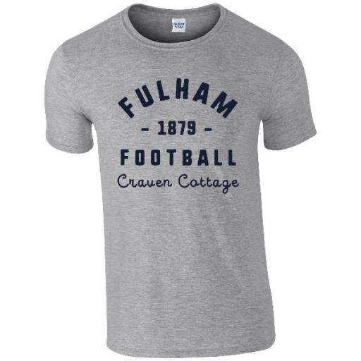 Personalised Fulham FC Stadium Vintage T-Shirt.