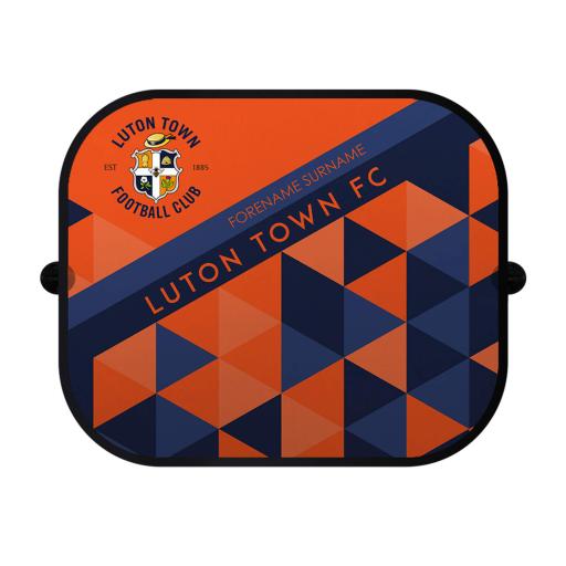 Personalised Luton Town FC Patterned Car Sunshade.