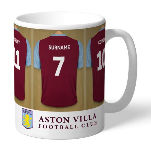 Personalised Aston Villa FC Legends Dressing Room Mug.