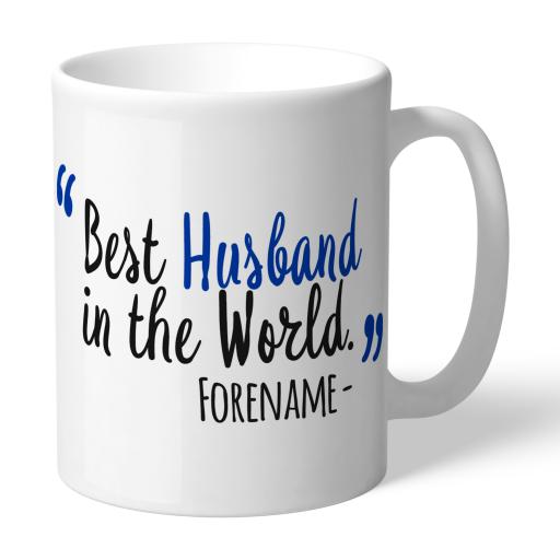 Personalised Brighton & Hove Albion FC Best Husband In The World Mug.