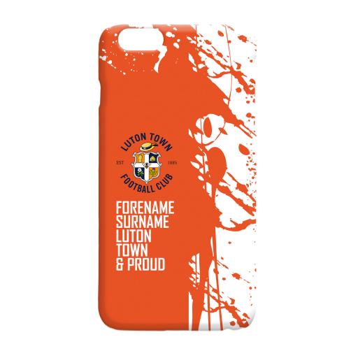 Personalised Luton Town FC Proud Hard Back Phone Case.