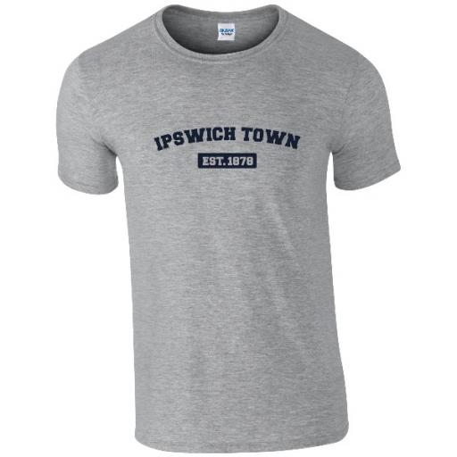 Personalised Ipswich Town FC Varsity Established T-Shirt.